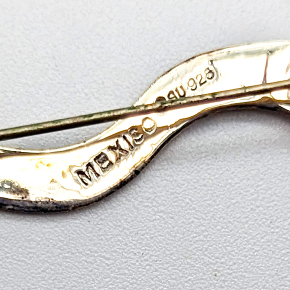 Silver Unlimited Sterling Silver Dancing Figure Brooch Made in Mexico Signed SU - Picture 6 of 7